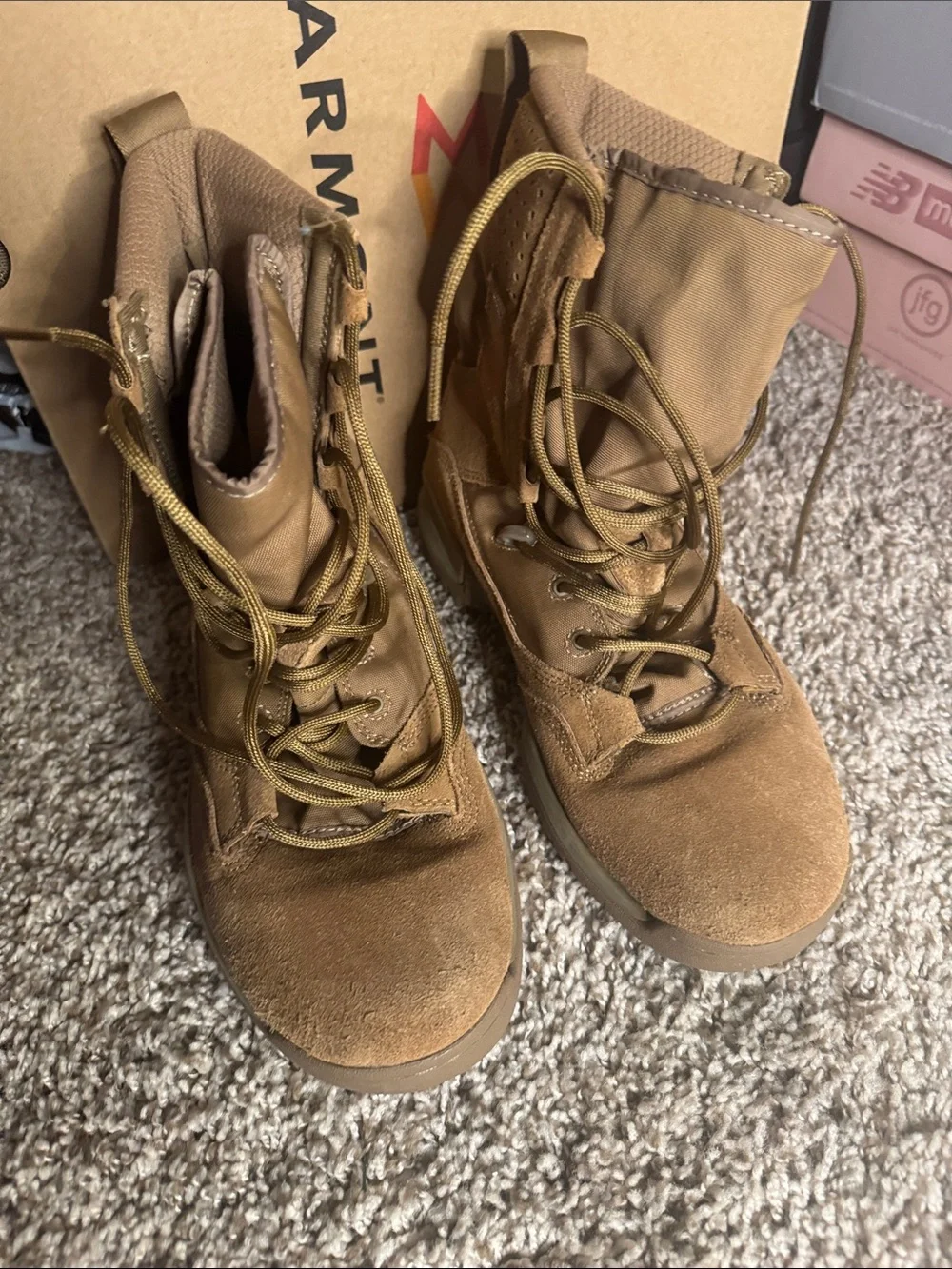 Nike Tan Suede Tactical Boots
